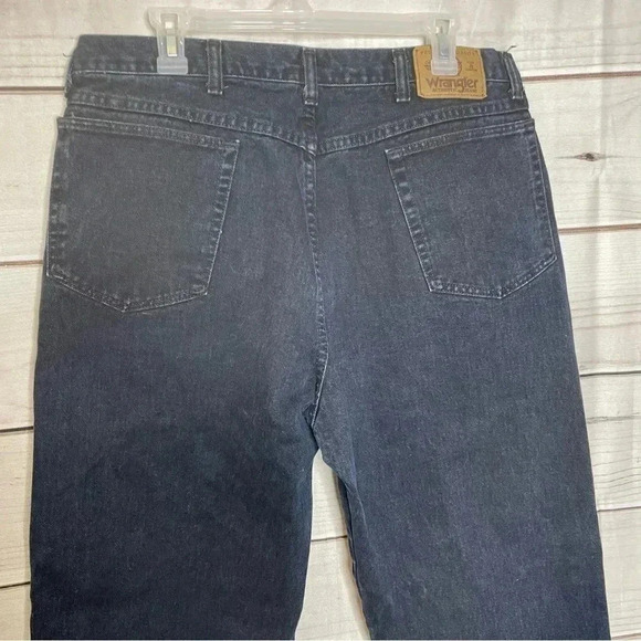Wrangler Mens Dark Blue Jeans 38x32 Regular - Picture 6 of 10